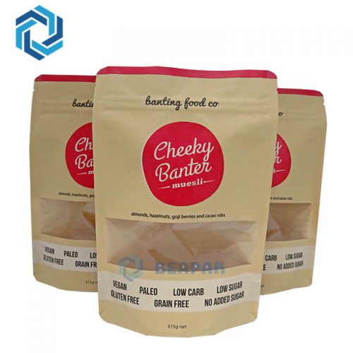 Thick Kraft Paper Open Top Package Bags Food Powder Liquid Flat Aluminum  Foil Inner Heat Sealable Kraft Packaging Pouch From 5,26 €